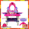 Battery Operated Beauty Queen Dresser Pretend Play Toy Beauty Mirror Vanity Play Set With Flashing Lights,Music Accessories 73008
