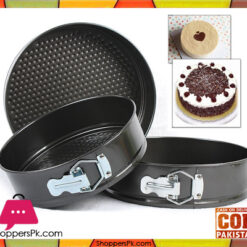 Cake Pan Set 3 Pcs Non-Stick Removable Bottom ( 20CM ) ( 22CM ) ( 24CM )CM