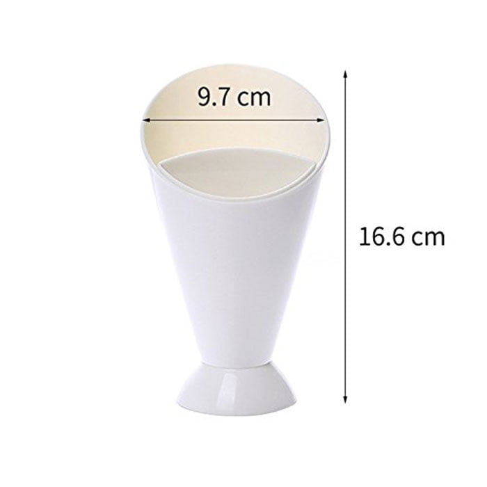 Dipping Cone Plastic French Fry Cone With Dipping Cup