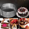 Stainless Steel Adjustable Cake Slicer Ring Small 6-8 Inch