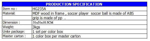 Tabletop Soccer Kid Game Hg235A