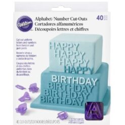 Wilton Fondant Alphabet Number Cookie Cutter