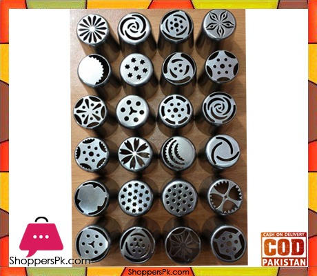 24 Pcs Russian Nozzles Stainless Steel