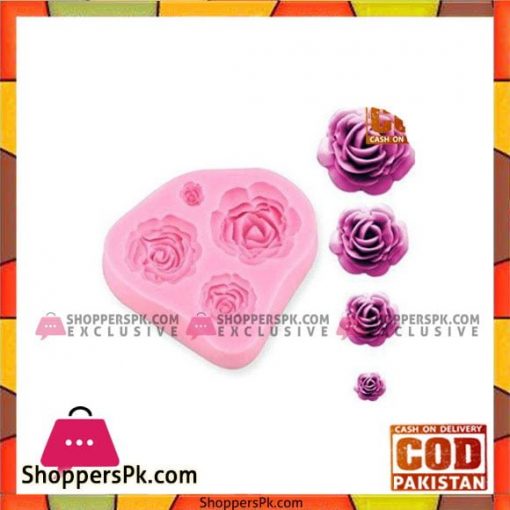 3D Rose Flower Silicone Fondant Mould
