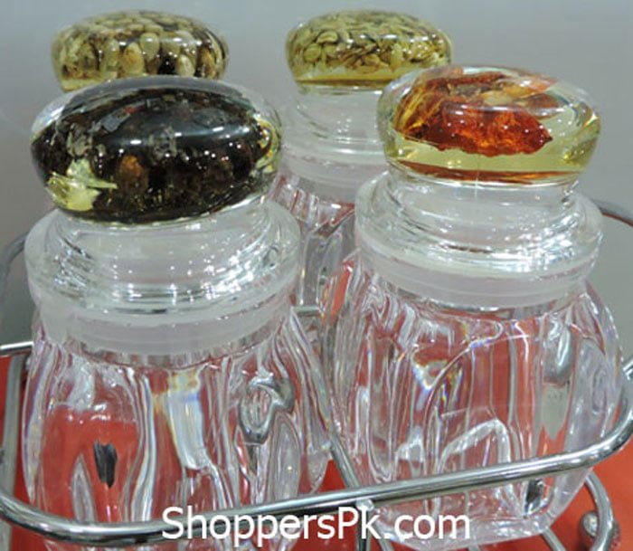 4 Pcs Mini Cruet Set Acrylic Plastic With Metal Tray Taiwan Made 4 4 Pcs Mini Cruet Set Acrylic Plastic With Metal Tray Taiwan Made