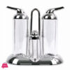 4Pcs Acrylic Condiment Set Oil Vinegar Salt Pepper Sauce Set