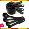 8-Pcs-Black-Plastic-Measuring-Cups-Spoon-Set