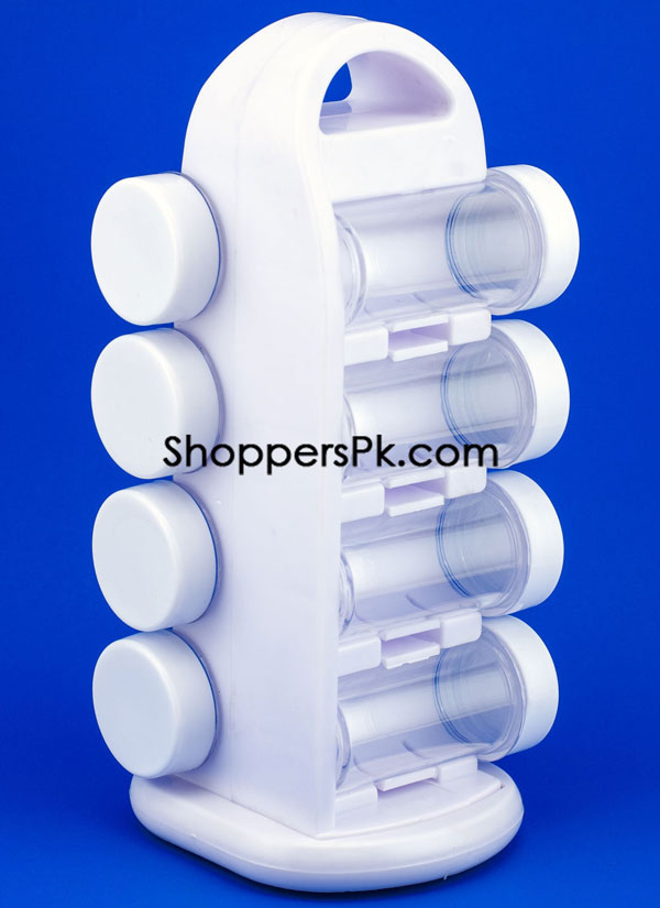 8 Piece Revolving Spice Set Plastic