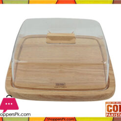 Billi Cheese Board Cake Dish With Cover Square Made In Thailand #WP911