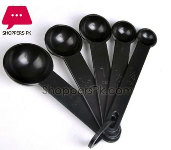 Black Plastic Measuring Cups 10 Pieces Set