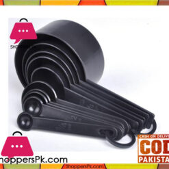 Black Plastic Measuring Cups 10 Pieces Set
