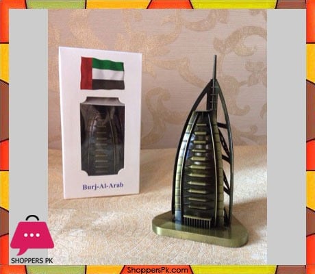 Burj Al Arab Model Pewter Metal 15 cm