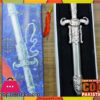 Chinese Silver Sword Decoration Steel Blade No Edge