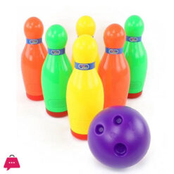 Deluxe Bowling Set Toy For Kids 6 Pins &Amp; 2 Balls
