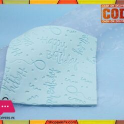 Happy Birthday Fondant Imprint Silicone Mat 20×20