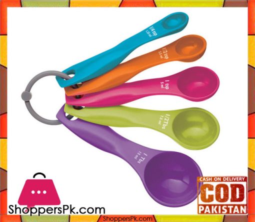 Measuring Spoons Multi Color 5 Pieces