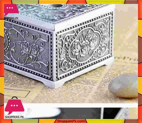 Metal Pewter Plated Napkin Box