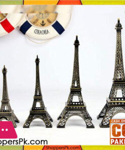 Paris Eiffel Tower Model Pewter Metal - XL 39CM