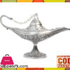 Pewter Metal Silver Aladdin Lamp Table Decoration Small