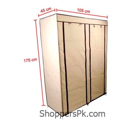 Portable Storage Wardrobe - YSM Stainless Steel and Fabric