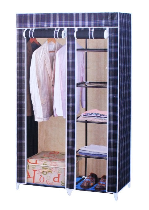 Portable Storage Wardrobe - YSM Stainless Steel and Fabric