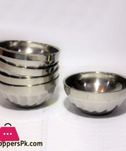 Stainless Steel Bowl Double Wall 14-CM ( Set of 5 )