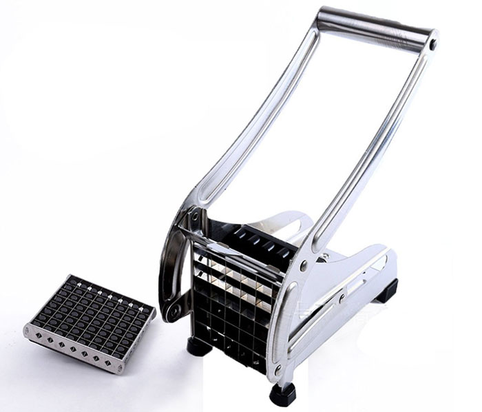 Stainless Steel Potato French Fry Chips Cutter Double Blade