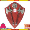 Wall Hanging Wooden Shield Axe Loin