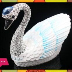 White Swan Jewellery Box Metal