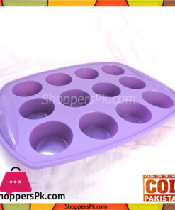 12 Cup Silicone Muffin & Cupcake Baking Pan 12 x 8 Inch