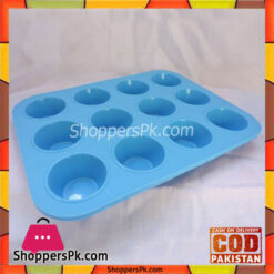 Silicone Mini Cupcake Mold 12 Holes 10 x 7.5 Inch