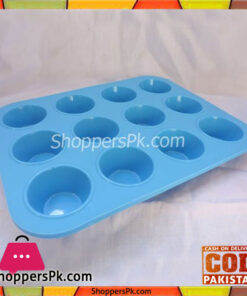 Silicone Mini Cupcake Mold 12 Holes 10 x 7.5 Inch