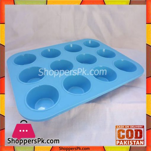 Silicone Mini Cupcake Mold 12 Holes 10 x 7.5 Inch