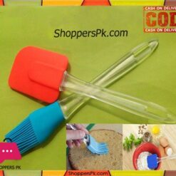 Silicone Spatula & Brush Set 2Pcs