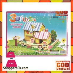 3D Super Puzzle 4 Sheet Cartoon Cabin