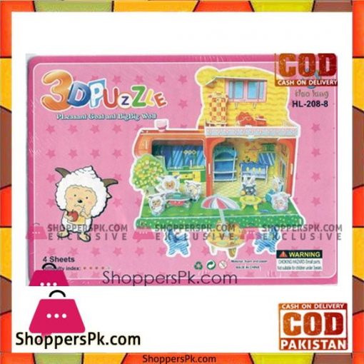 3D Super Puzzle 4 Sheet Pleasant Goat House