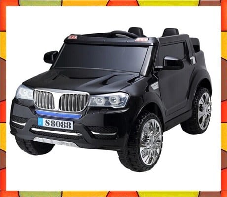BMW-Black-S8088-Battery-Operated-Ride-On-Car