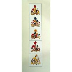 Flower Painting Print with Frame 46 - 8x20 Inch