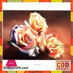 Flower Painting Print with Frame 1 - 11x8.5 Inch