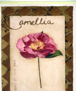 Flower Painting Print with Frame 12 - 9.5x14.5 Inch