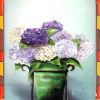 Flower Painting Print with Frame 14 - 12x12 Inch
