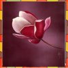 Flower Painting Print with Frame 16 - 11x11 Inch