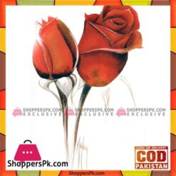 Flower Painting Print with Frame 6 - 11x14 Inch