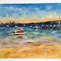 Landscape Painting Print with Frame 10 - 15x12.5 Inch