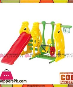 Rabbit Slide, Ladybug Swing & Basketball - SL-08 - 137 CM