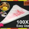 100 PCS Decorating Icing Piping Bag Disposable