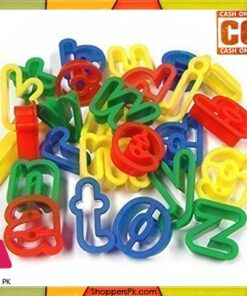 26 Plastic Playdough Cookie Cutters A-Z