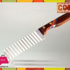 Crinkle Cutter Knife Wood Handle