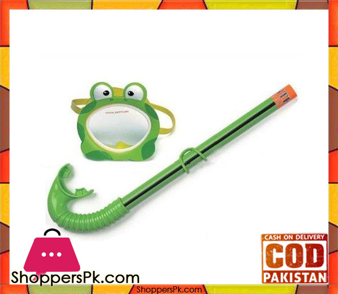 Intex Froggy Fun Swim Set (Goggle + Pippe), For Age 3-8 - 55940