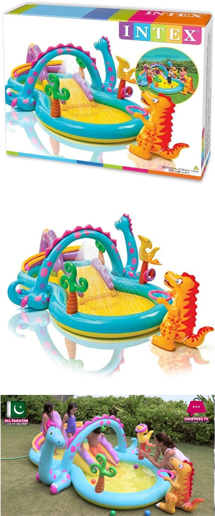 Intex Dinoland Inflatable Play Center - Age 3+ - 57135